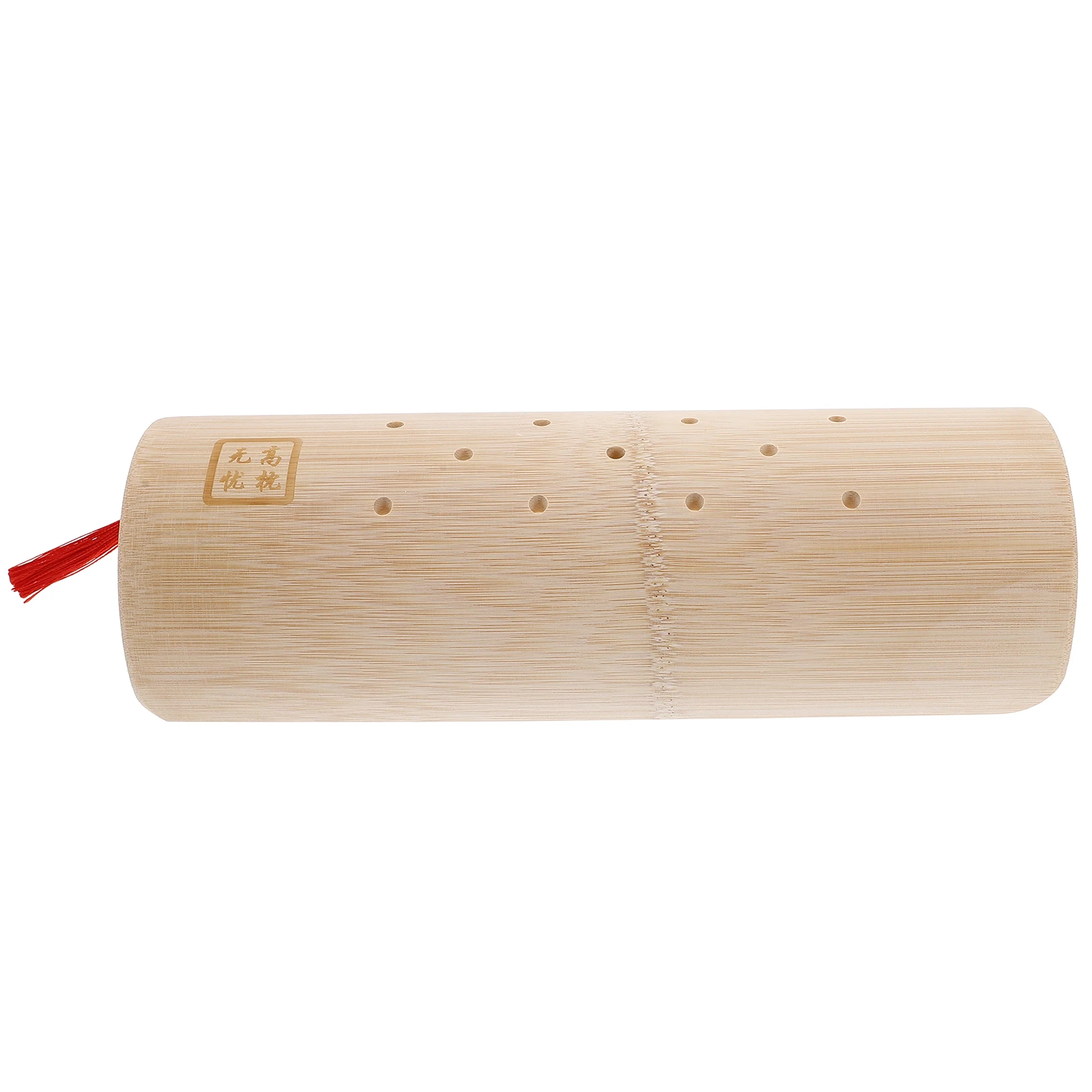 

U-shaped Bamboo Pillow Beige Ergonomic Neck Support Bamboo Wooden Neck And Back Pillow Half Round Foot Massager Wooden Sauna