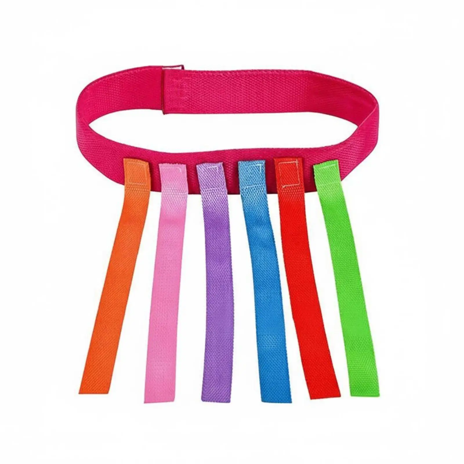 Pull the Tail Game Belt Parent-Child Children's Play Sensory Training Tails Colorful Design Adjustable Waist Belt with Ribbons