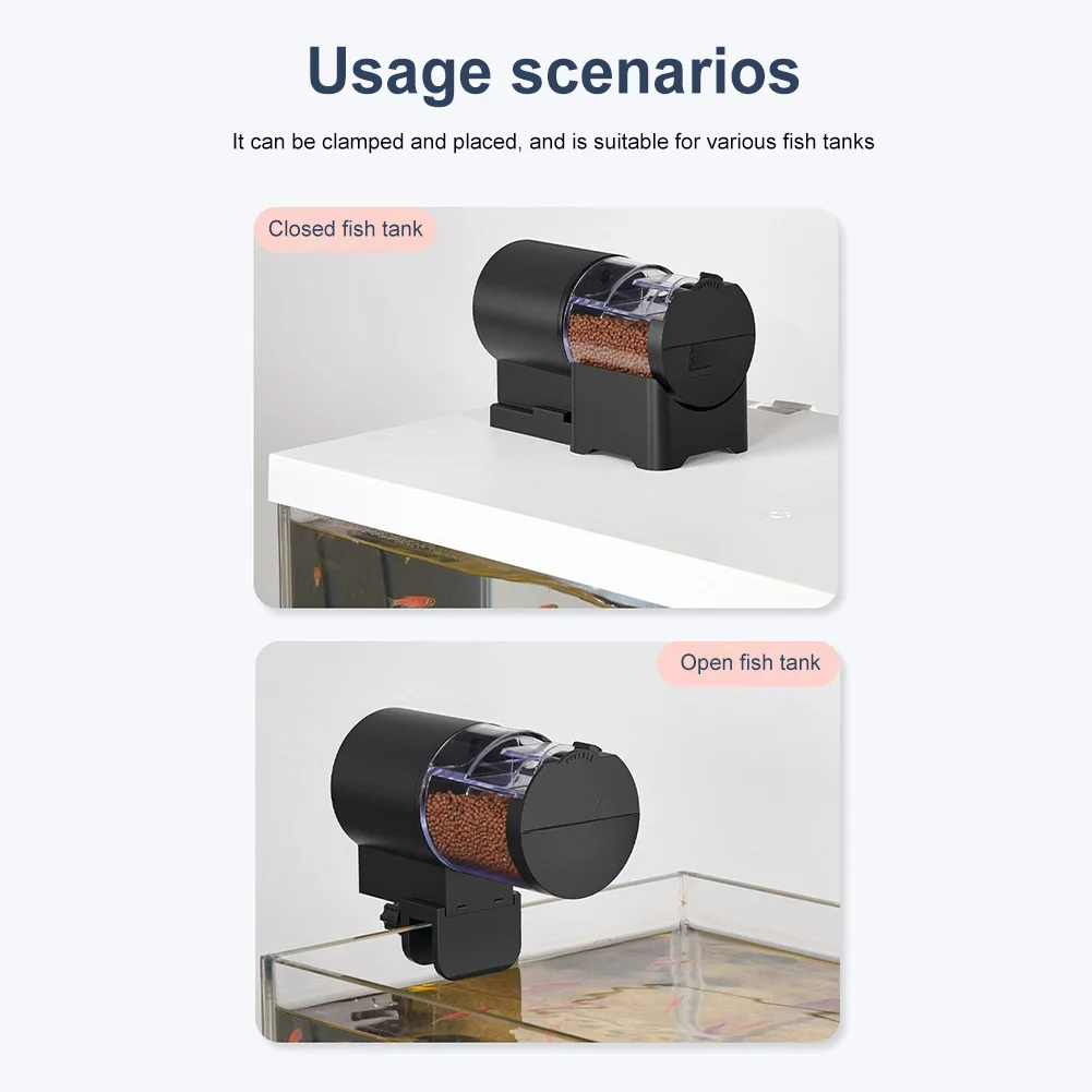 السيارات خزان الأسماك المغذية سعة كبيرة الموقت الأسماك الغذاء موزع 100 مللي حوض السمك ذهبية المغذية لحوض السمك وخزان السلاحف #3