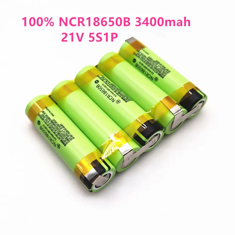 100% oryginalny NCR18650B 12V 16.8V 21V 25V akumulator NCR18650B 3400mah 20A prąd rozładowania dla baterii shura śrubokręt