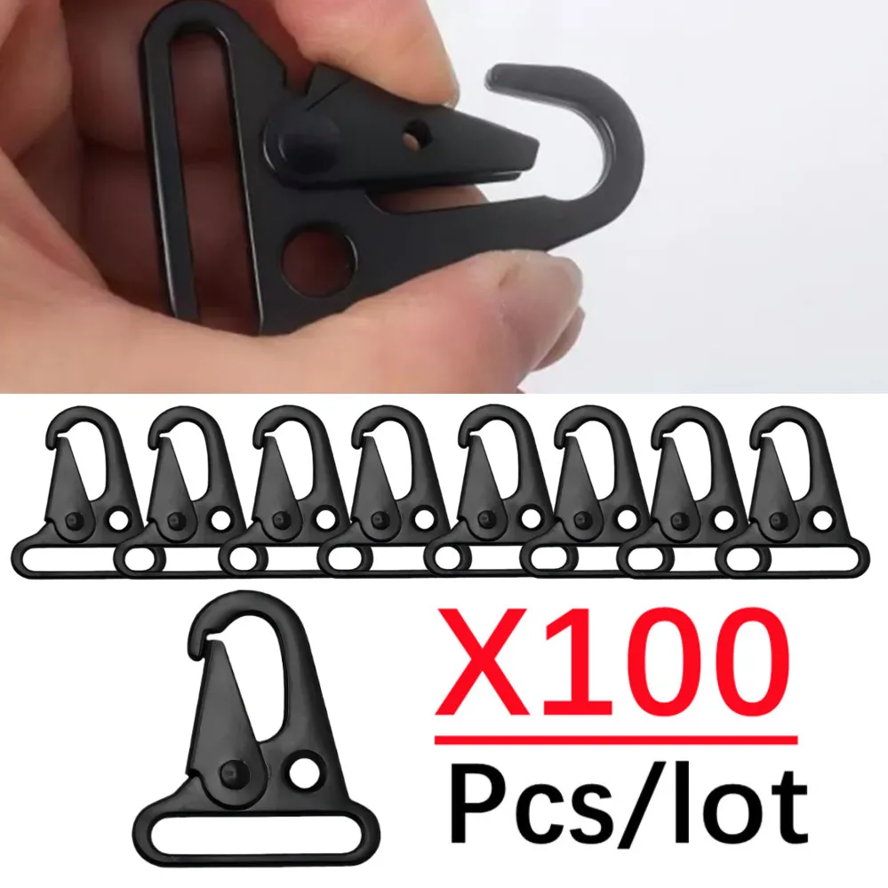 100個-ロット-イーグルマウス交換用スナップフックトリガークリップバックル-レザーストラップベルトキーホルダーウェビングペットリーシュカラビナ用