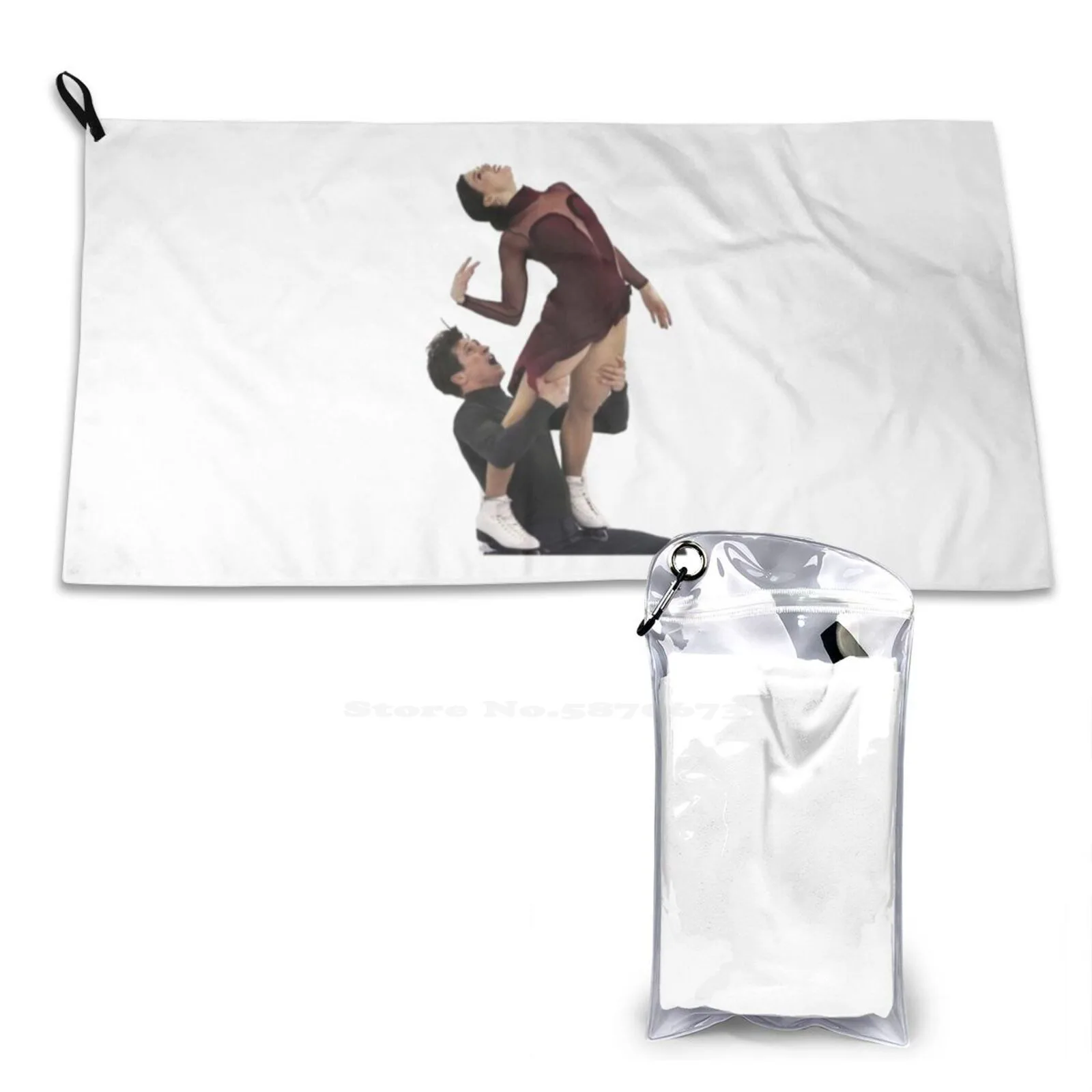 Tessa Virtue And Moir 3D Print Towel Sport Soft Towel Virtuemoir Tessa Virtue And Moir Ice Dancing Ice Dancers Ice Skating