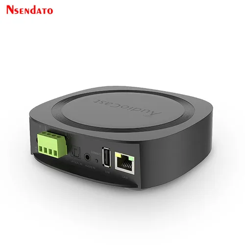 Imagen 1 del producto IEAST Audiocast AMP50 inalámbrico WiFi y BT V5.0 amplificador Multi habitación Audio receptor de música adaptador para Airplay DLNA altavoces micrófono TV