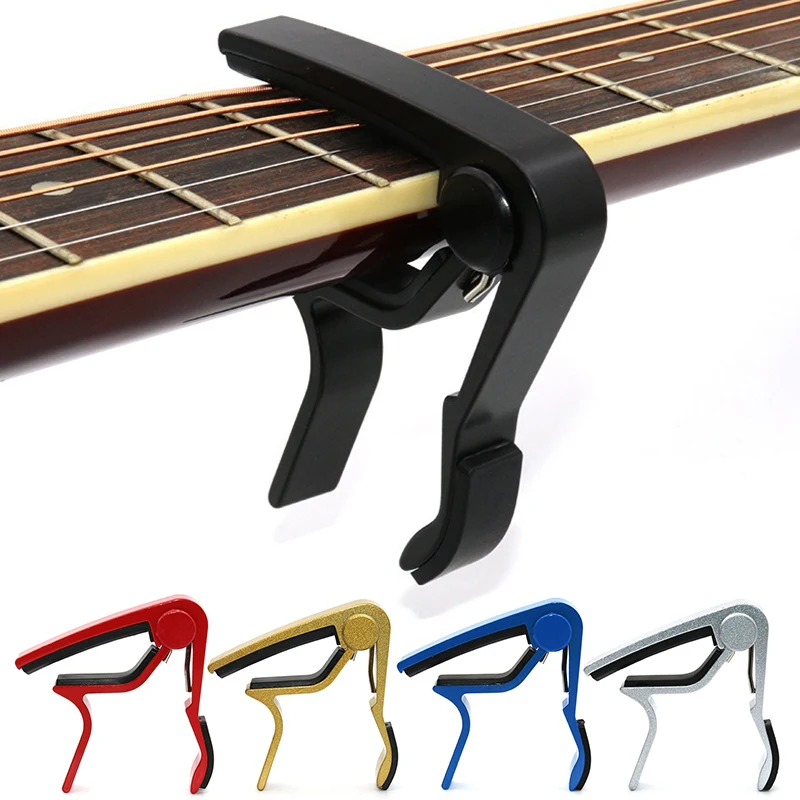 1 Teil/paket Hohe Qualität Gitarre Capo Mehrere Farbe Verfügbar Gitarre Ton Einstellen Tuning Clip Schnell Ändern Werkzeug für Musik Liebhaber ZYF