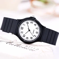 Montre à Quartz Simple pour Femme et Étudiant, Bracelet en Silicone, Vente en Gros