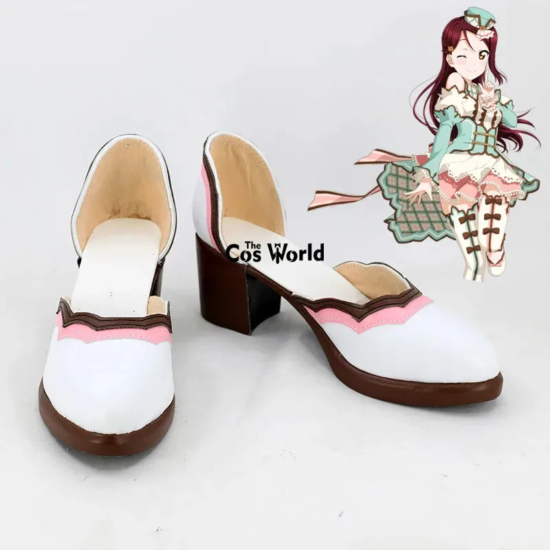 

Love Live Sunshine Aqours White Valentine's Day Sakurauchi Riko Anime Customize Cosplay Shoes