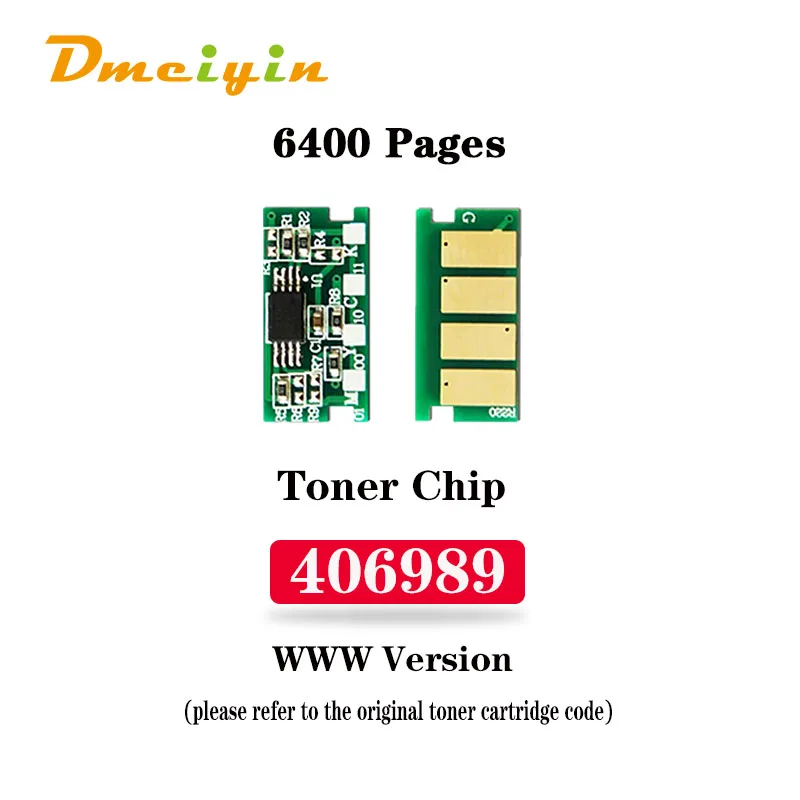 สำหรับ Ricoh Aficio SP3500SF/3510DN/3500N/3510SF 6.4K หน้า Toner ชิป WW รุ่น