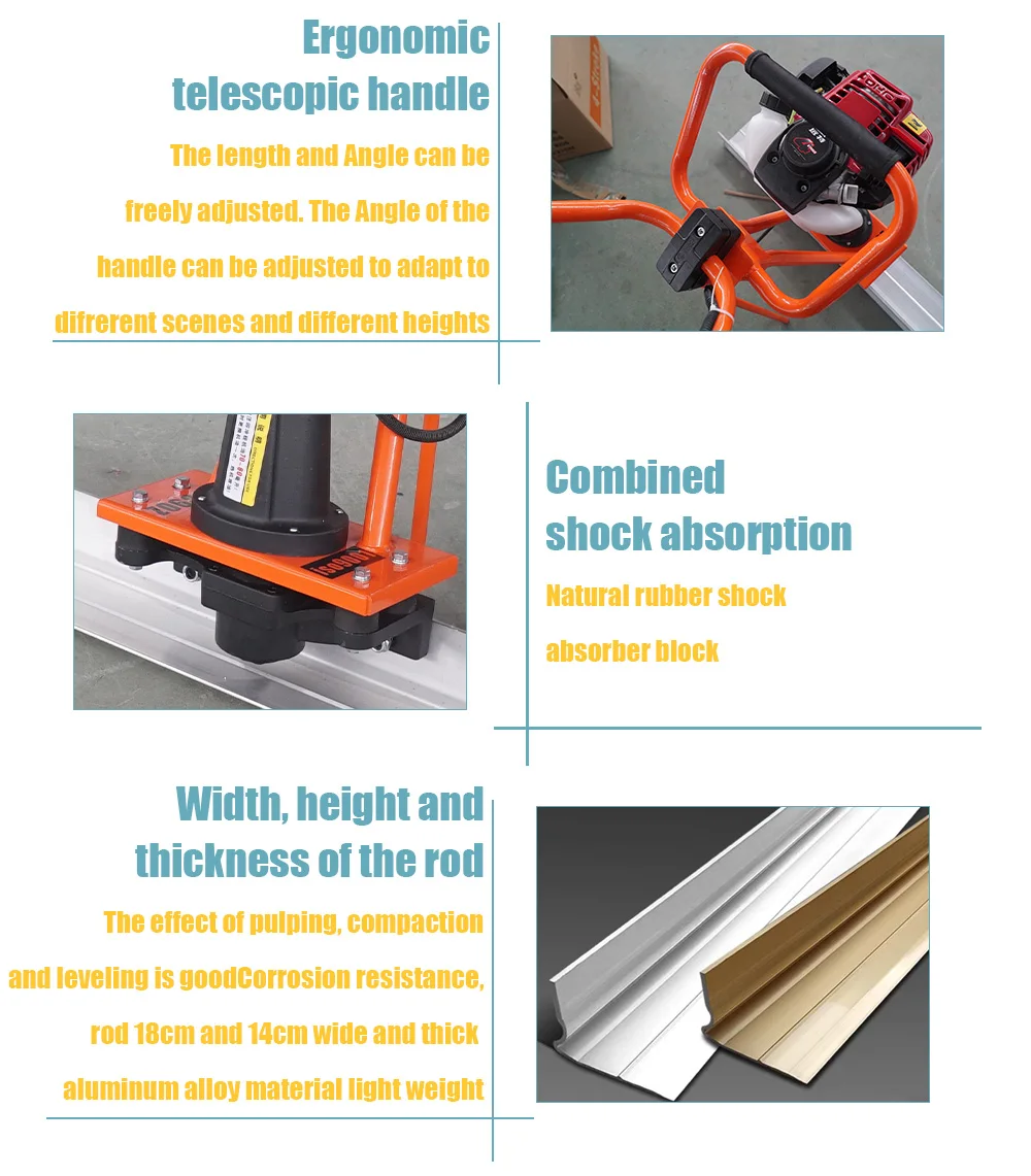 ZPC40 Heavy Benzin Beton Nivellierung Estrich Lineal