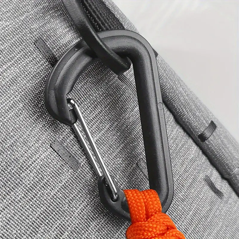 Carabiner Key Hook Anti-loss Rope Nylon Backpack Hanging Buckle Multifunctional Key Ring Outdoor Tension Carabiner