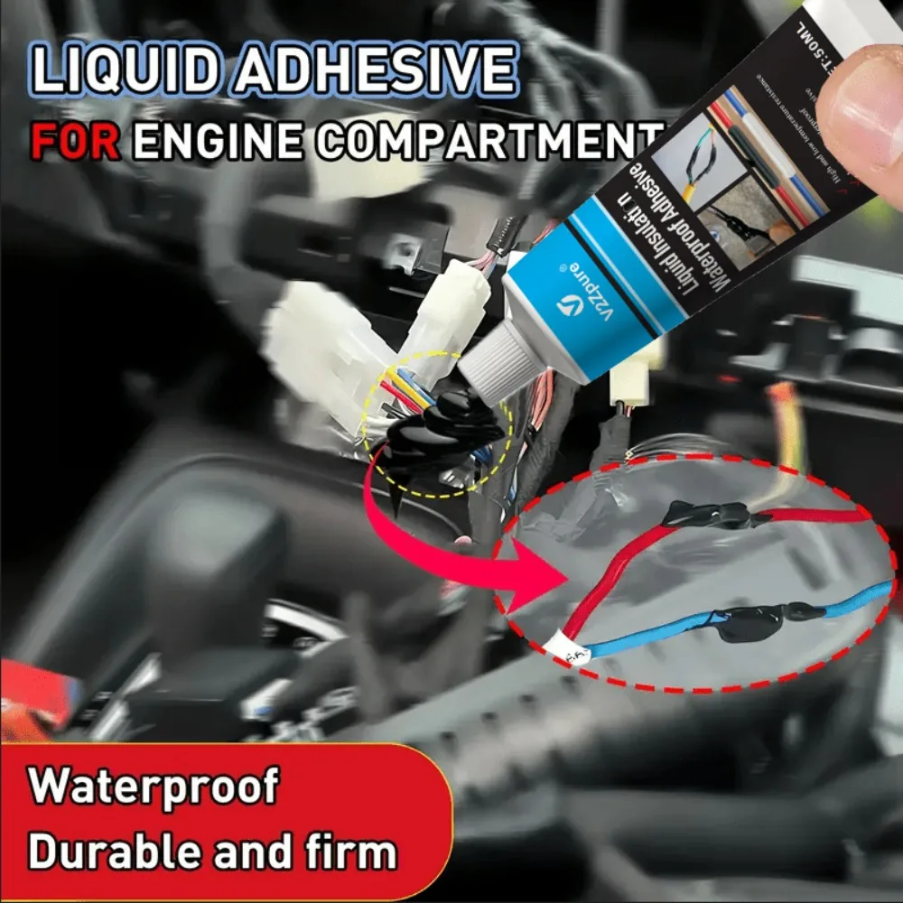 Liquid Insulating Electrical Tape Waterproof High-Temperature Resistant Insulating Adhesive Electrical Wire Cable Coat Glue Kit