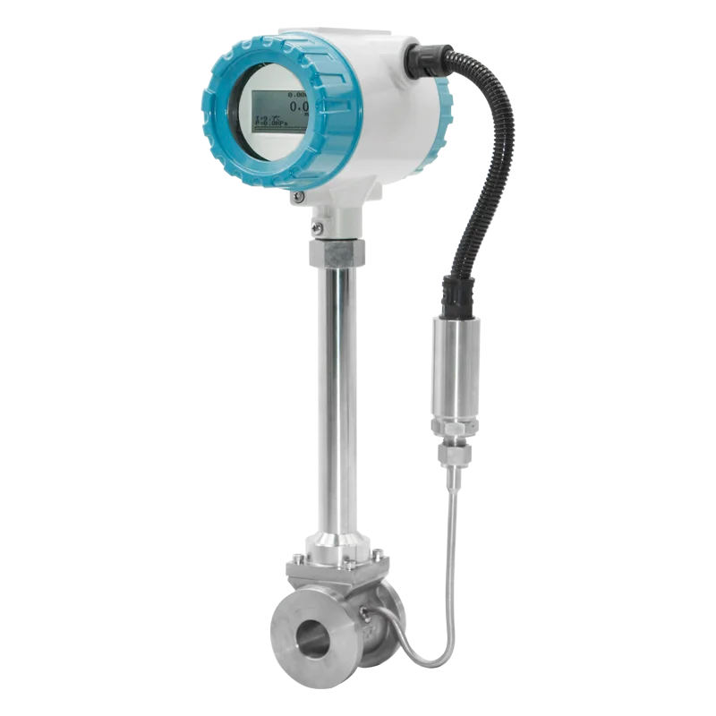 User-friendly configuration design vortex flow meter -10~250 C medium temperature