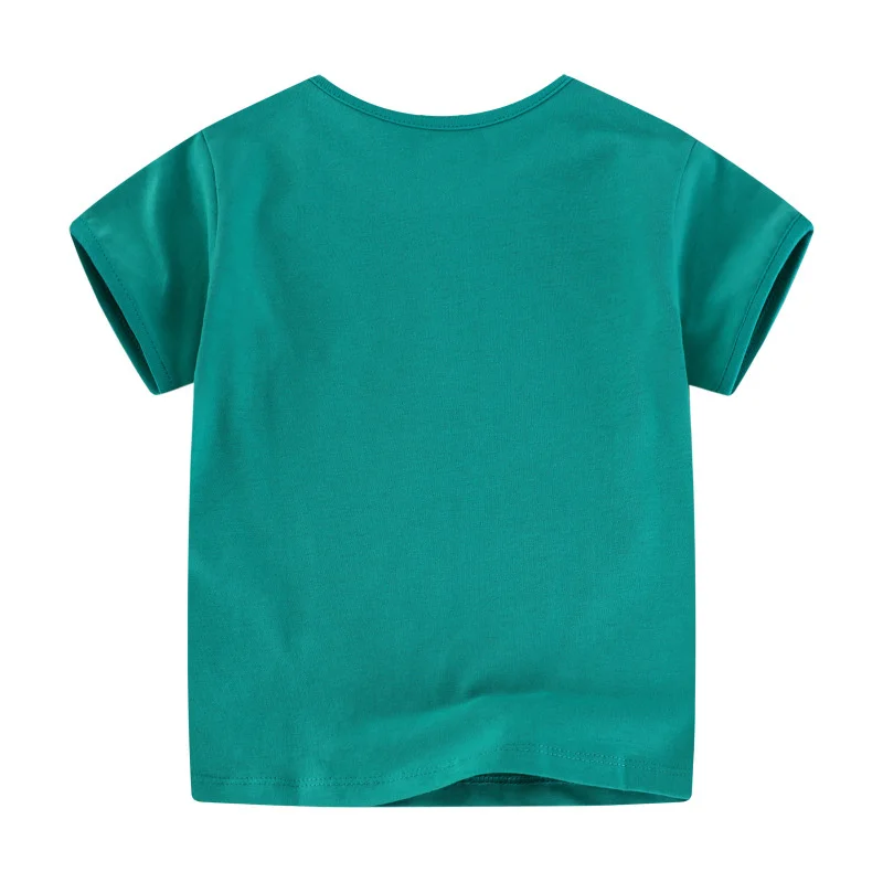 Jumping Meters 2-7T Girls T Shirts Summer Children's Clothes Short Sleeve  Applique Bunny Cotton  Kids Tees Tops Baby Costume