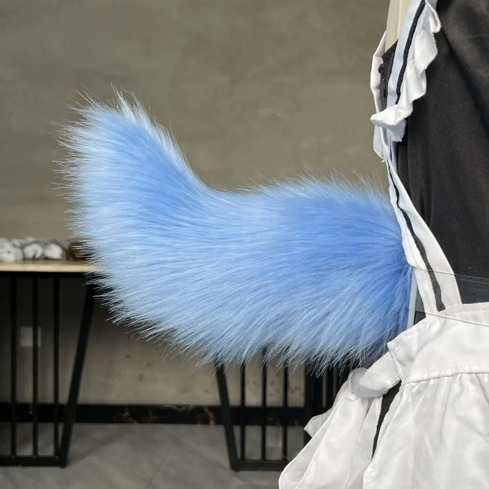 Transparent Belt Electric Furry Tail Movable Tail Realistic Furry Cosplay Tail Moving & Shaking Remote Adjustable Cat Tail