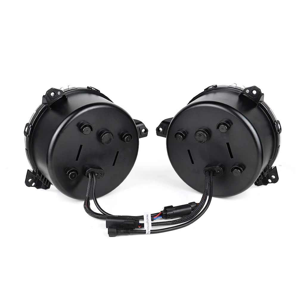 Car Accessories Set RGB 9 Inch Led Headlight With Fog Lights for Jeep JL 2018-2023