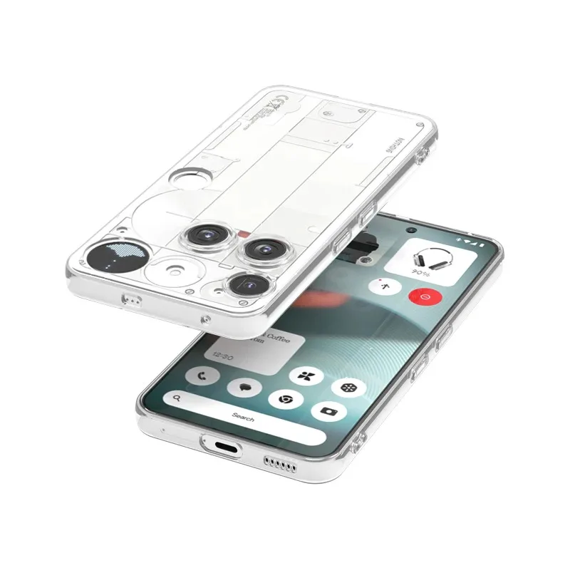 Чехлы для телефонов Nothing Phone 3 5G 2A Plus + 3A Pro 3APro CMF 1 2 Мягкая защита от падения Прозрачная мягкая задняя крышка из ТПУ Carcase Coques