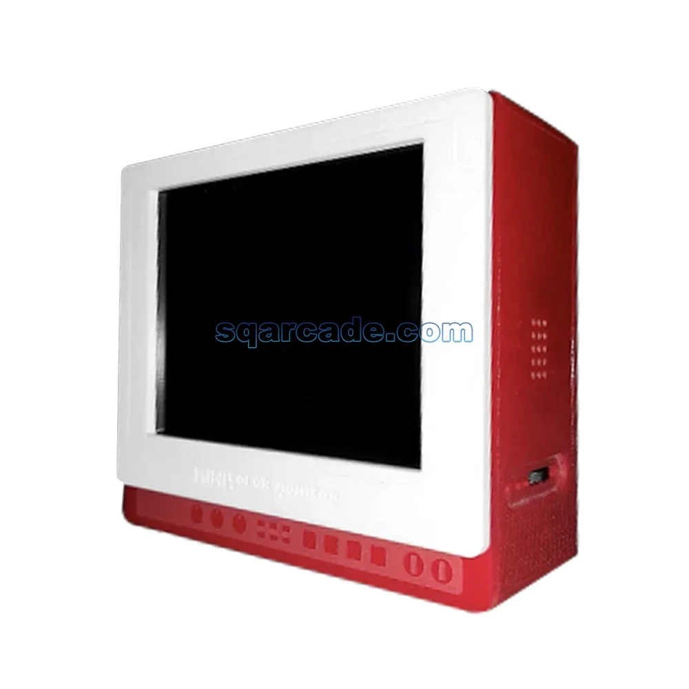 4-Inch Small Color Monitor with Low Resolution Screen RGBS Input Interface for PS-2 Retro Game Consoles Coin Operated Games