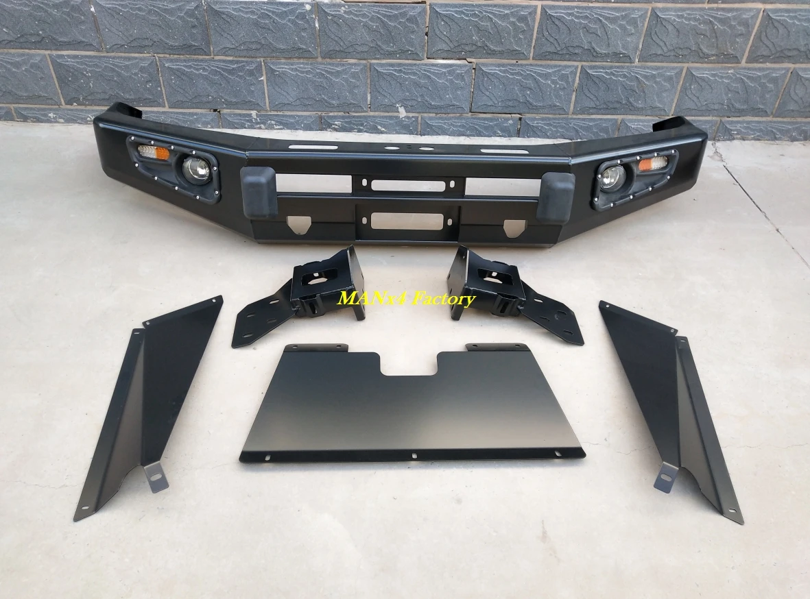 4X4 Off-Road Heavy Duty Steel Front Bumper Bull Bar with Winch Mount for Nissan Patrol Y62 2010-2019