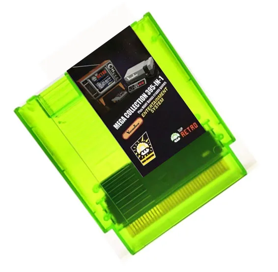 1 Up Cart 395 in 1 GAMES OF NES Game Cartridge for NES Console