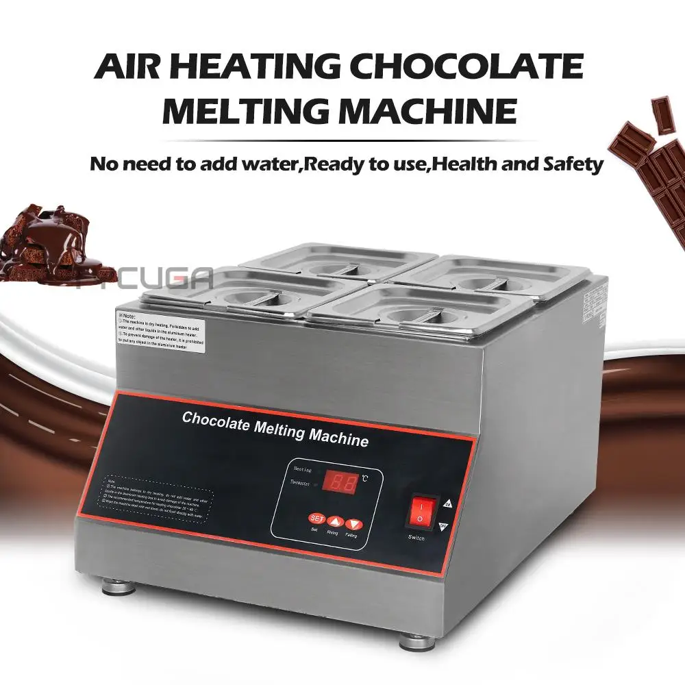 

Digital Display Air Heating Chocolate Melting Machine Two Grid Chocolate Warmer Melter Chocolate Furnace Melt Cheese Warm Milk