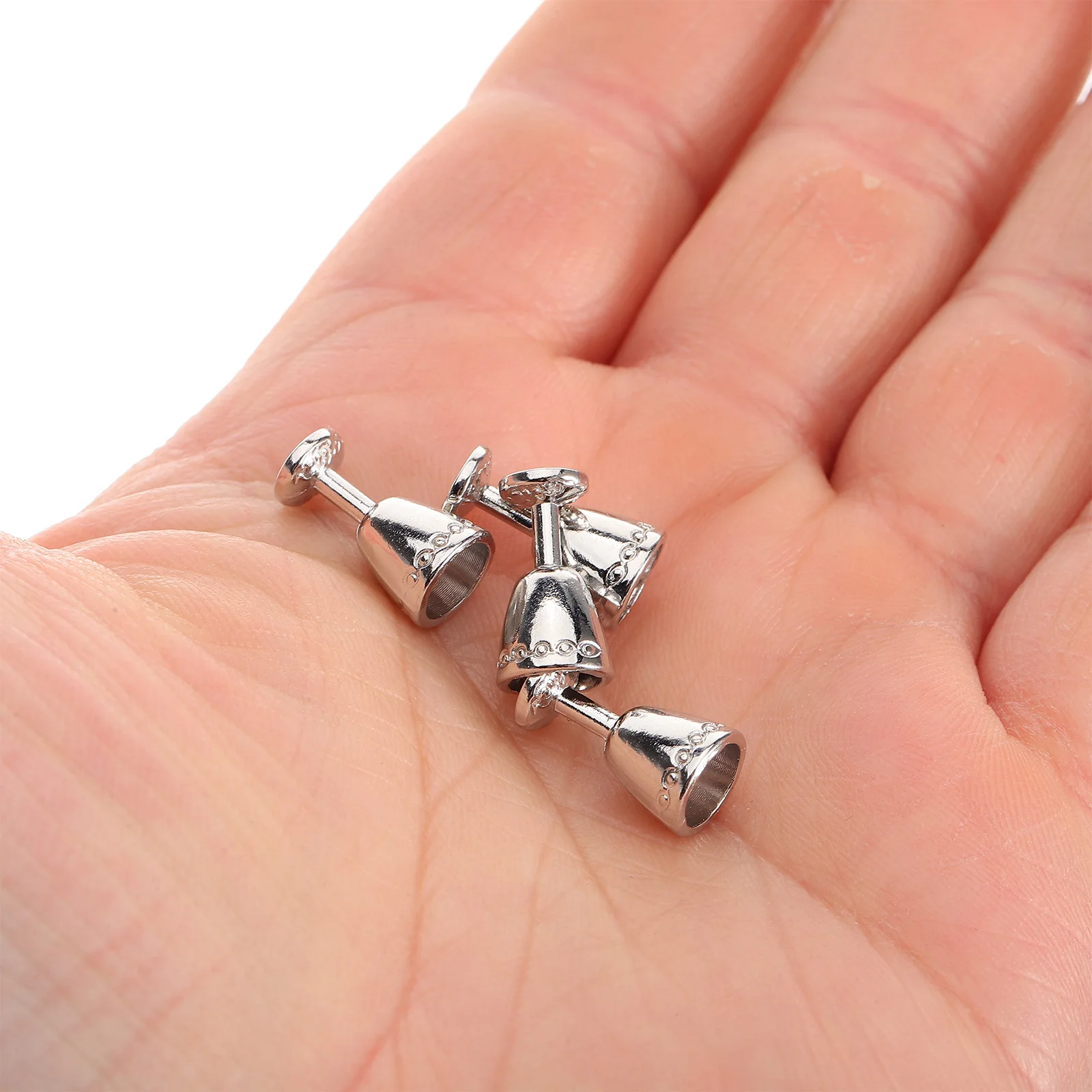 

8pcs Miniature Dollhouse Cups Vintage Tiny Goblets Realistic Kitchen Playset Decor Retro Mini Stemware For Dollhouse Bar