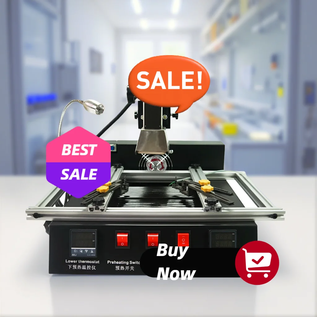 LY M770R BGA Rework Station 220V 2-Zone Manual Operation 1900W IR Upgrade - Economic And Efficient PCB Repair Tool
