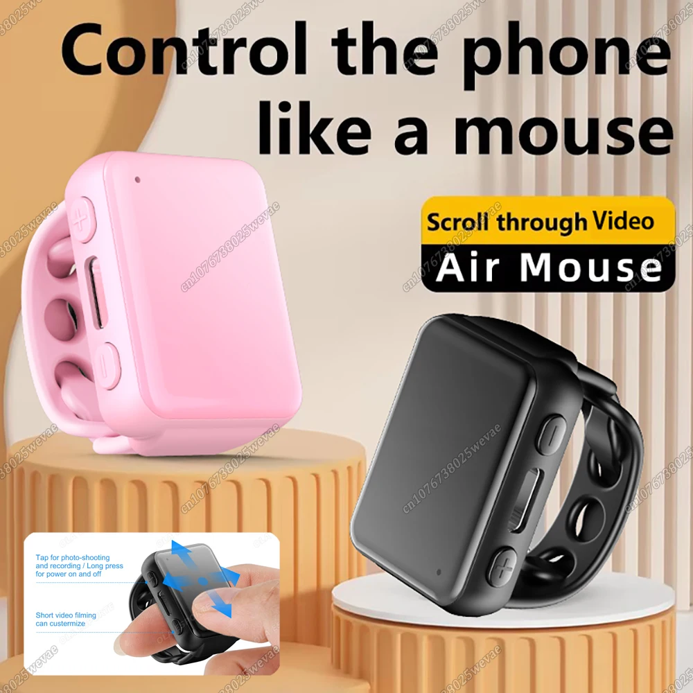 

2026 Video Scrolling Ring Remote Control Touchpad Camera Shutter Mouse Ring for Short Video Control Compatible with Phone iPad