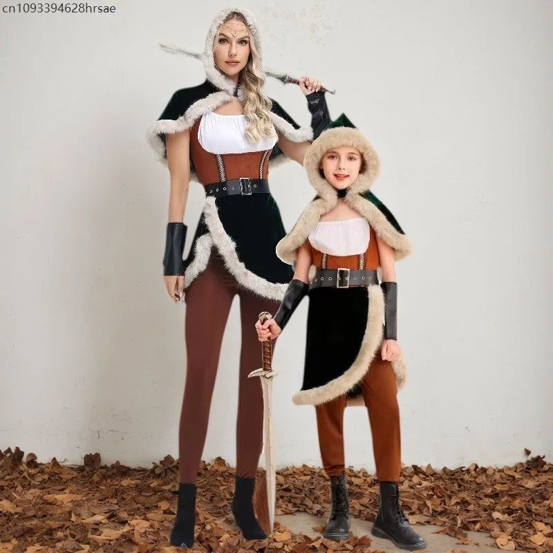 

Adult Girl Viking Warrior Costume Female Warrior Outfit Halloween Femininos Pirate Game Movie Party Cosplay Dress Up