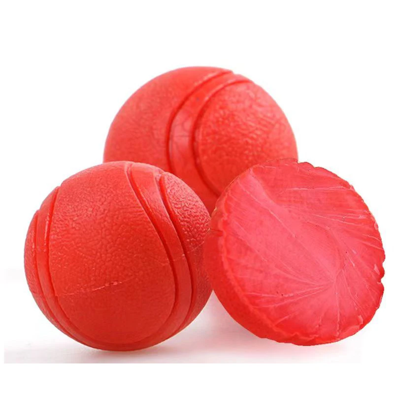 Pelota de juguete Molar para perros, pelota de goma sólida Indestructible, resistente a las mordeduras, entrenamiento interactivo para perros