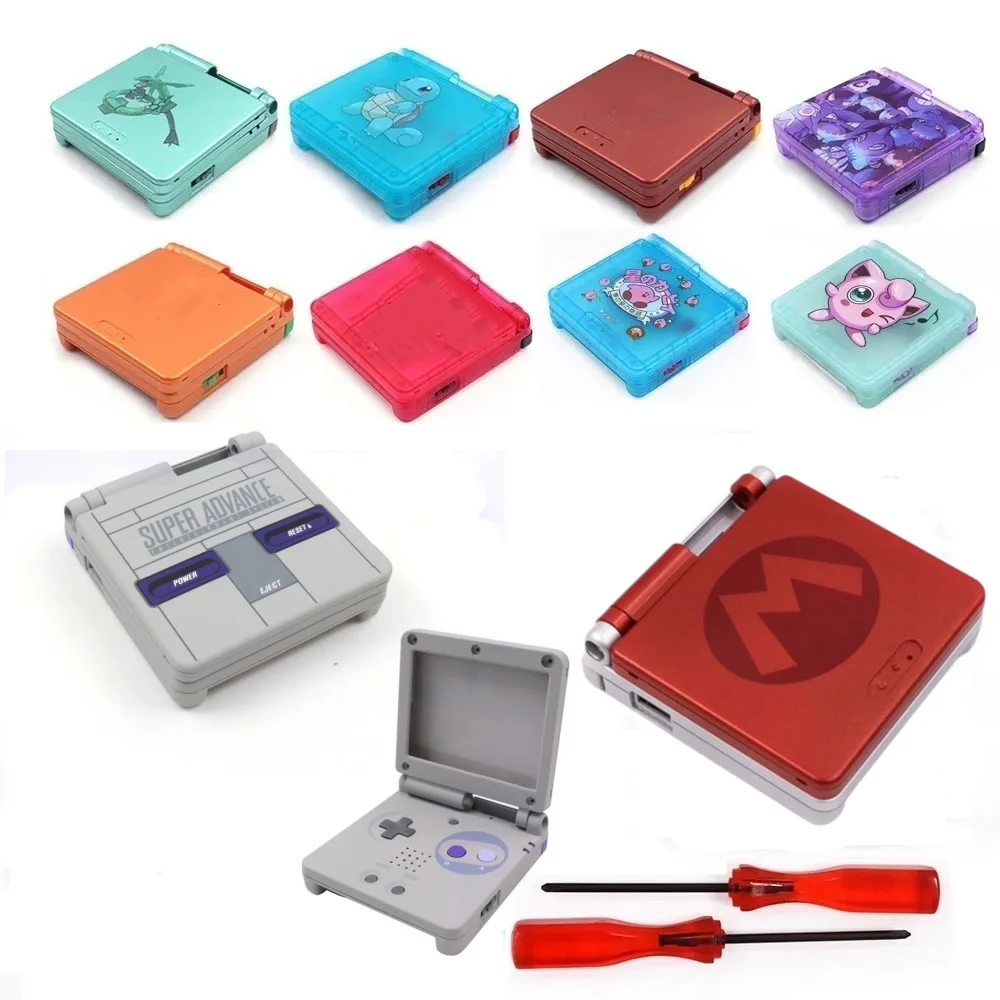 

New Full Housing Shell For Game boy Advance SP GBA SP Console Replacement Plastic Case