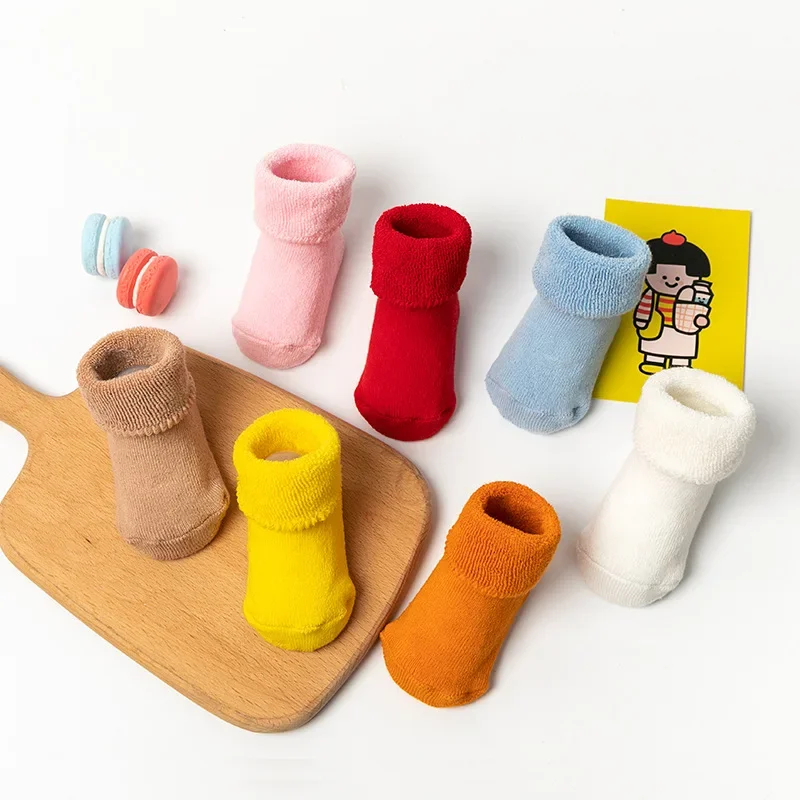 Baby zubehör Baby Neujahr Socken Mädchen Neugeborene süße warme rote Socken für Baby 2 Jahre rutsch feste Boden Baumwolle Kinder socken