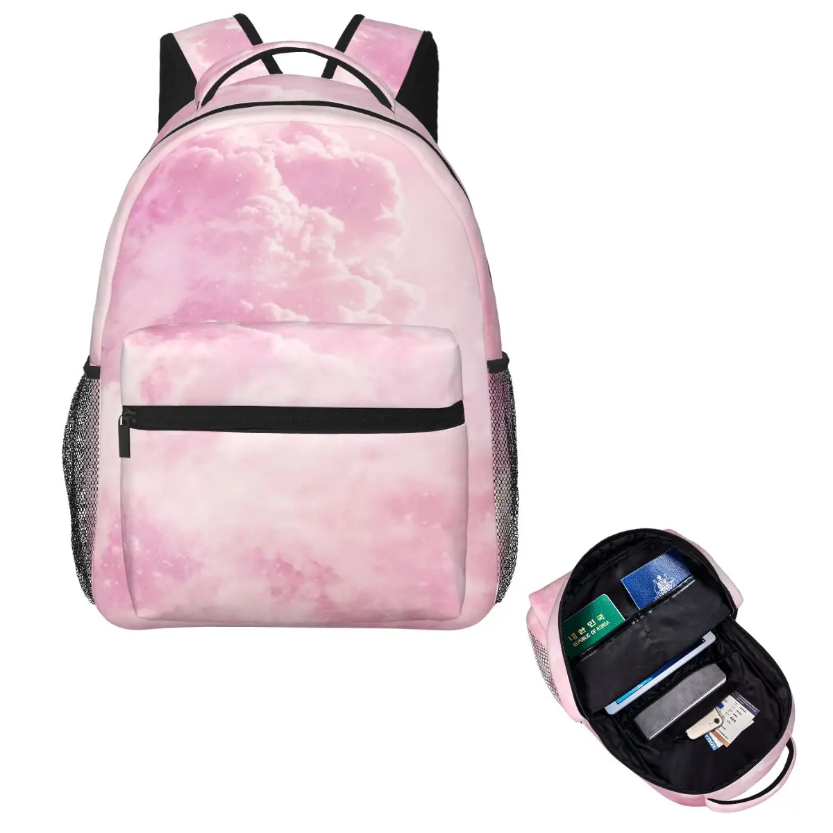 

Candy Cotton Clouds Backpack Hot Sale Daypack Large Capacity Children BookBag School Bag Shoulder Bags for Men Women