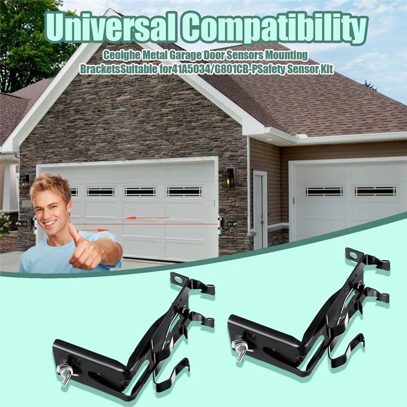 2 قطعة قوس أجهزة استشعار باب المرآب ، مجموعة أجهزة الاستشعار بين قوسين ، ل Liftmaster/Chamberlain/Craftsman باب المرآب Sensorabgi