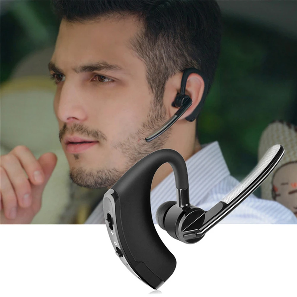 Earphone Bluetooth Nirkabel V8/V9 Headphone Olahraga Berkendara Noise Reduction Earbud Panggilan Bebas Genggam Bisnis dengan Headset Bass Mikrofon