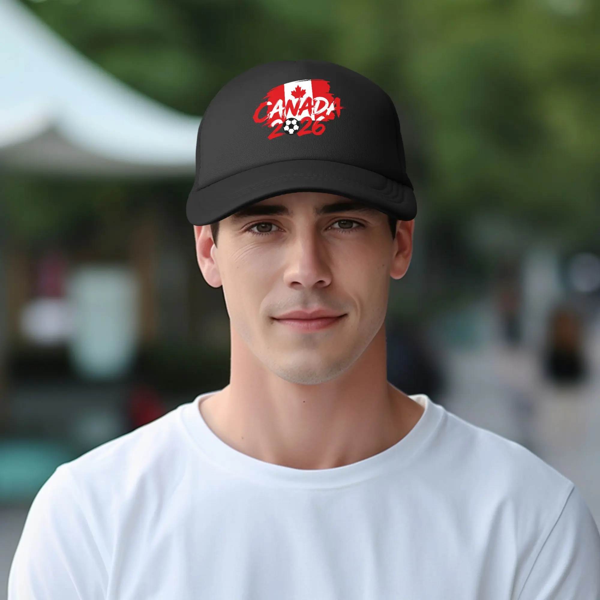 Canada Football Match 2026 Mesh Baseball Caps Adult Hip-Hop Sun Hat Adjustable Summer Trucker Hat