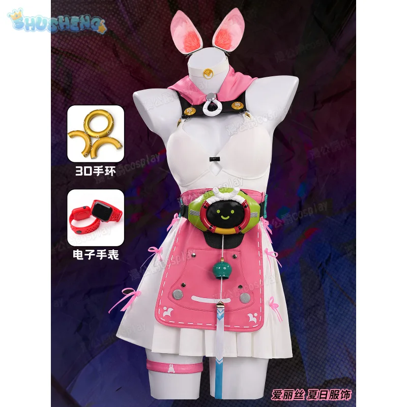 alice-thymefield-zenless-zone-zero-costume-cosplay-abito-da-donna-sexy-halloween-beach-party-costume-da-bagno-accessori-puntelli-uniforme