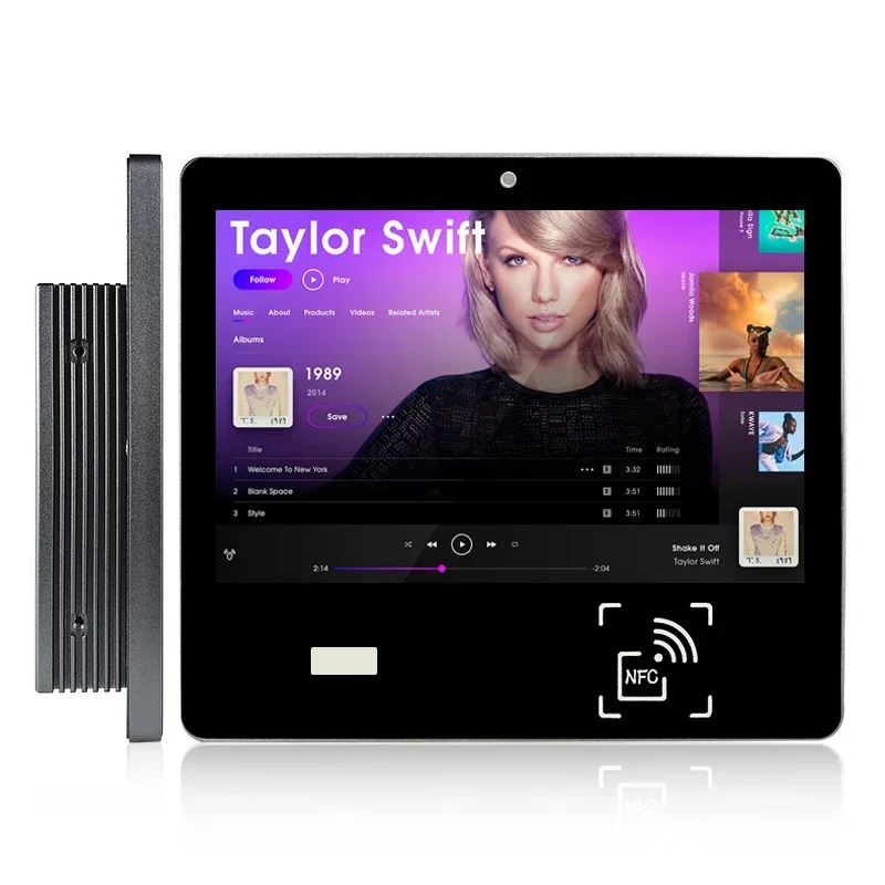 قارئ بطاقات Rfid / Nfc مقاس 7 بوصات متين الكل في واحد للكمبيوتر اللوحي Linux