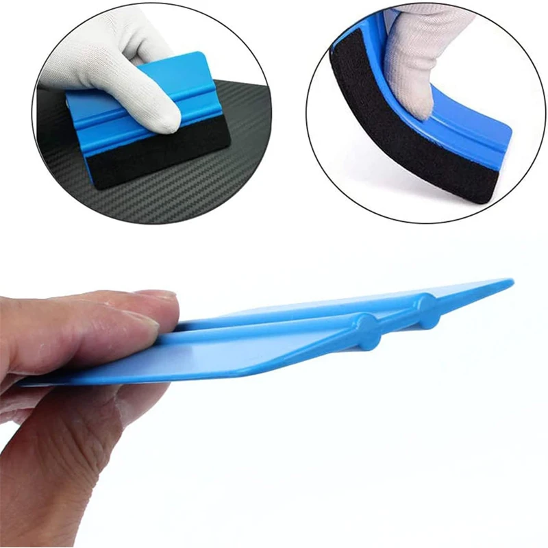 1-10 Pcs Car Film Scraper Vinyl Wrap Film Card Squeegee Auto Foil Wrapping Resuable Felt Scraper Car Styling Sticker Accessories