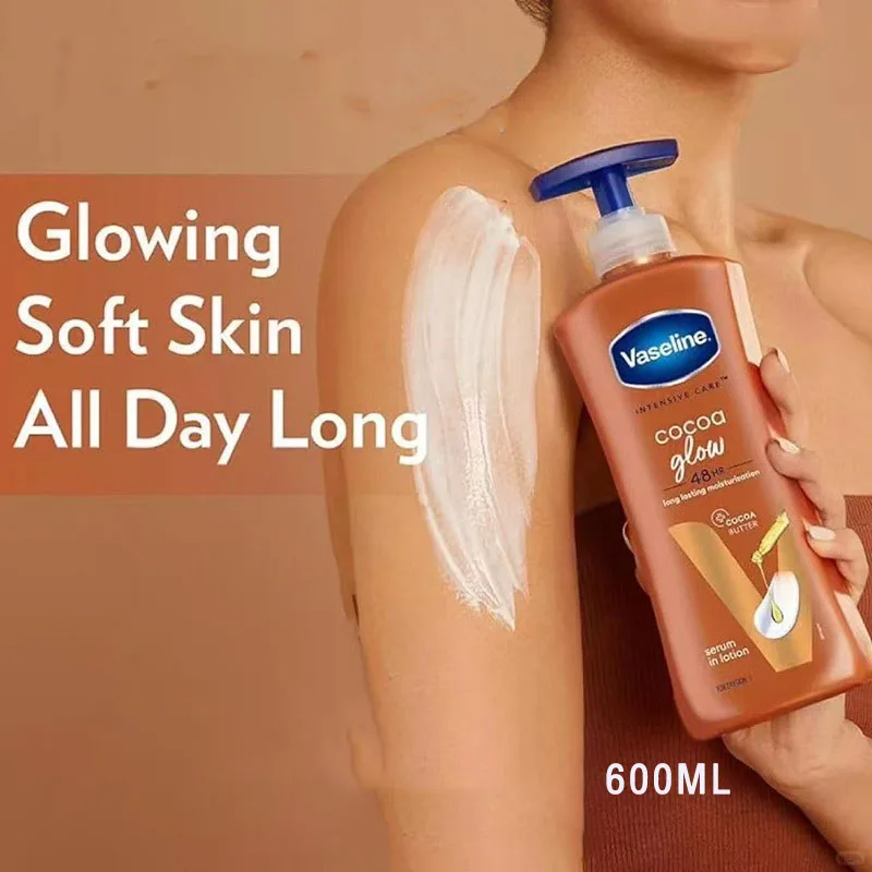 600ml-vaseline-cocoa-radiant-body-lotion-deep-moisturizing-healthy-glow-for-dry-skin-care-for-men-and-women