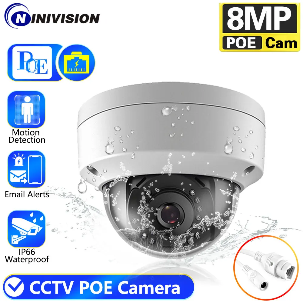 

4K 8MP 5MP Dome POE IP Camera Explosion-Proof Motion Detection Network CCTV Security Protection Video Surveillance NVR System