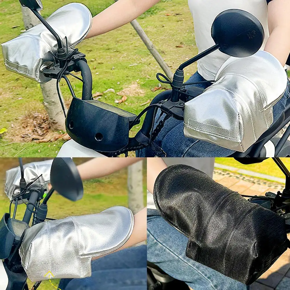 

Electric Car Handlebar Cover Motorcycle Battery Car Summer Sunscreen Hand Handle Windshield Gloves Cover Guard Rain Shading P9c2