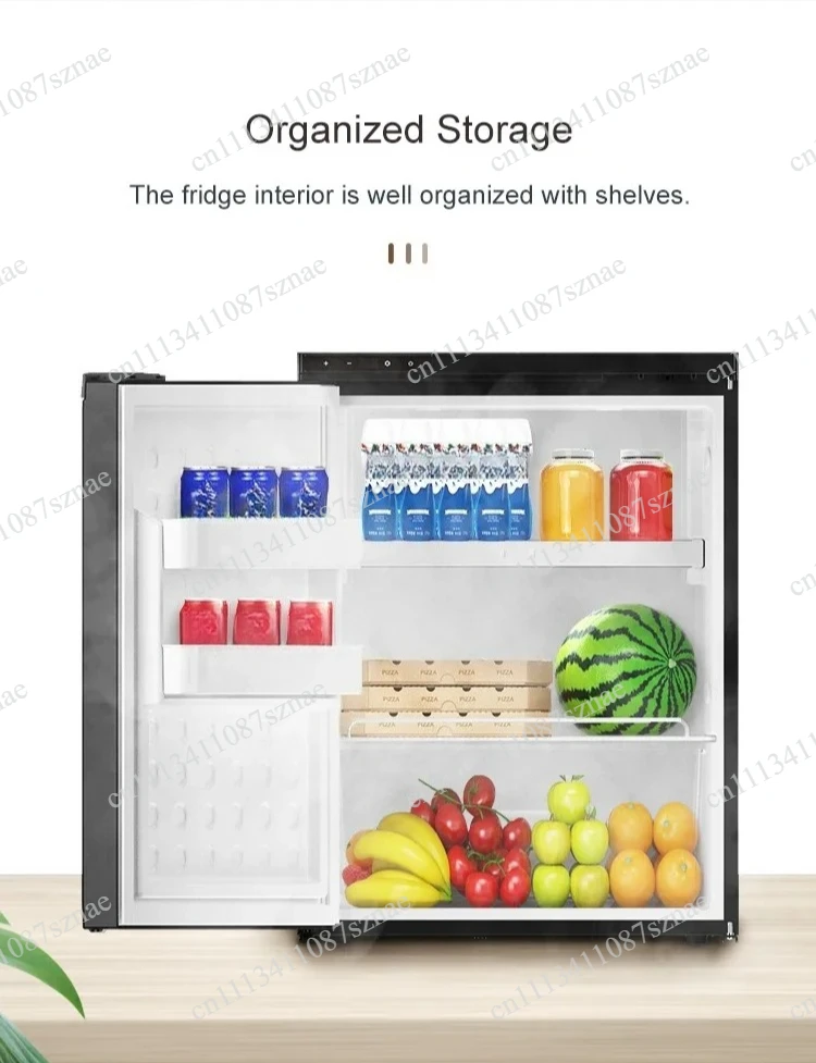 Refrigerador RV de Alta Eficiência 12V/24V 85L com Compressor Vertical, Geladeira para Caravana e Camping