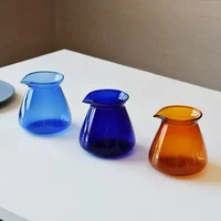 High Borosilicate Glass Coffee Carafe for Pour Over Coffee Maker 7oz/17oz Glass Coffee Pot Blue Amber Grey Clear Coffee Server 3