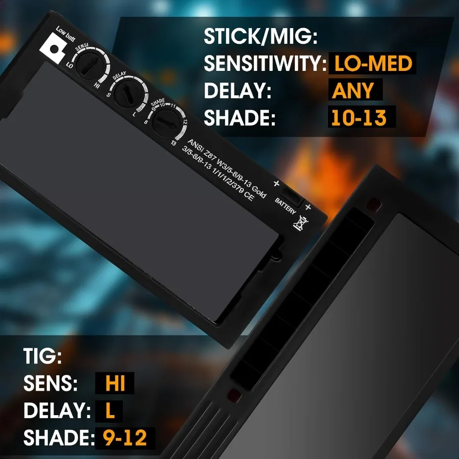 Сварочная линза 2x4 с автоматическим затемнением и регулируемым оттенком 813 2x4 1 4 HD, сменная сварочная линза для блинных трубопроводников, сварочные вытяжки