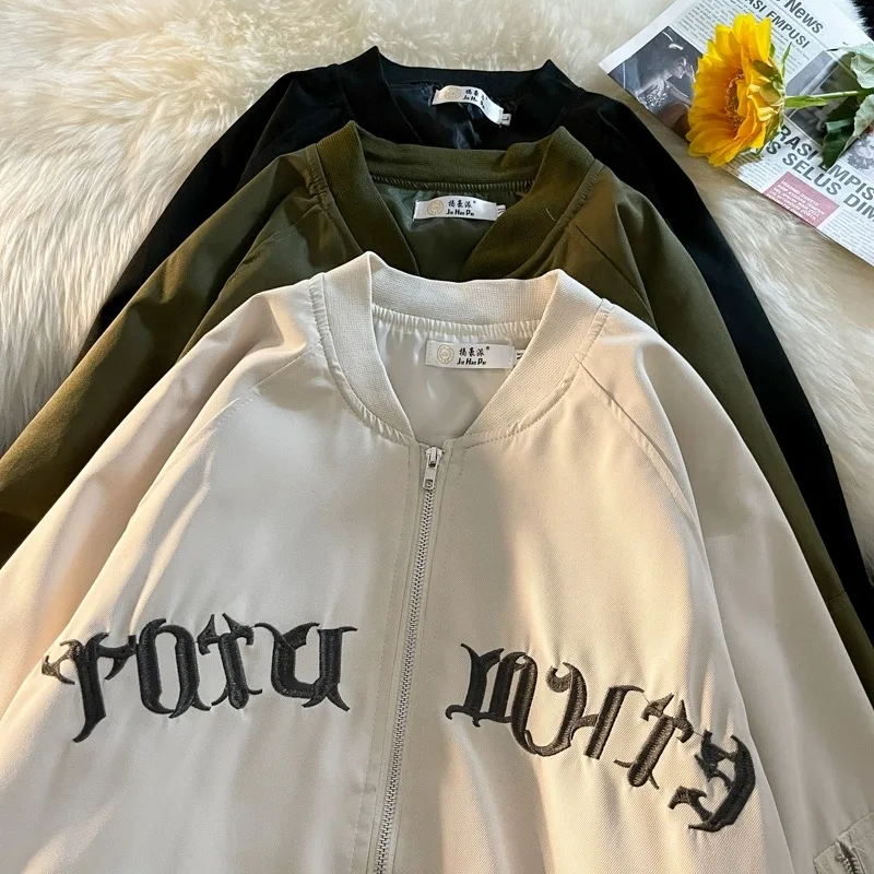 

Ретро-куртка в американском стиле, уличная рабочая одежда, мужская куртка-пилот на весну-осень, винтажная куртка в стиле фэшн