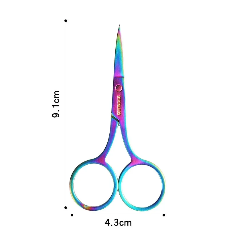 1 pz forbici per sopracciglia trucco Trimmer per ciglia rimozione dei peli del viso Manicure forbici strumento per cuticole per unghie forbici di bellezza