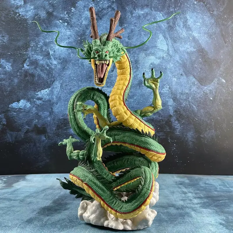 Figura de Anime Bandai Dragon Ball Z Shenron de 34cm, figura de acción Shinryu súper grande, modelo de juguete de Pvc, estatua, adorno, regalo de cumpleaños