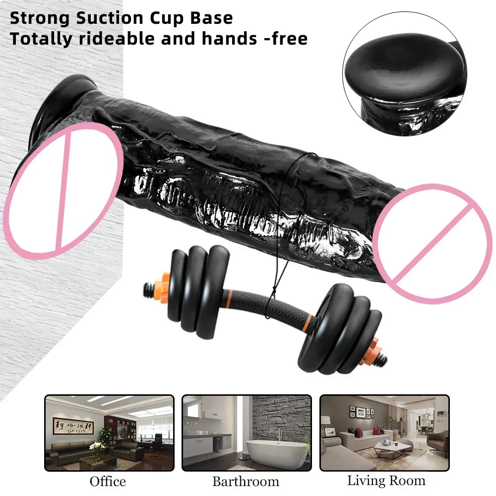 12cm Thick Realistic Huge Dildo Fake Penis Strong Suction Cup Anal Dildos Adult Sex Toys for Man Couple Toy Men\'s Masturbator