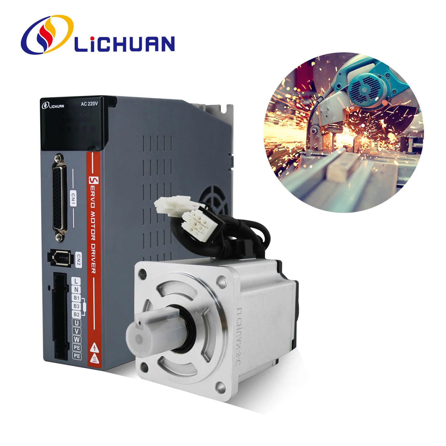 Kit de Driver de Servo Motor ac para Cnc e Máquina 3d 220v 3000rpm 200w 400w 600w 750w 1000w a5 Preço de Fábrica