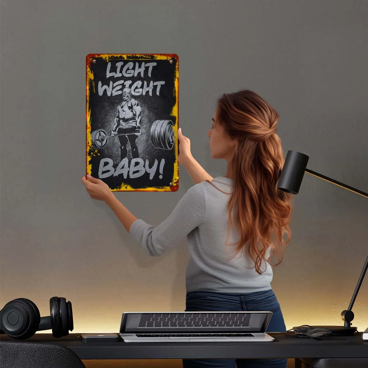 Light Weight Baby Ronni Motivational Metal Poster New Decor Custom Metal Tin Signs for Wall Art Decoration Vintage Room Decor