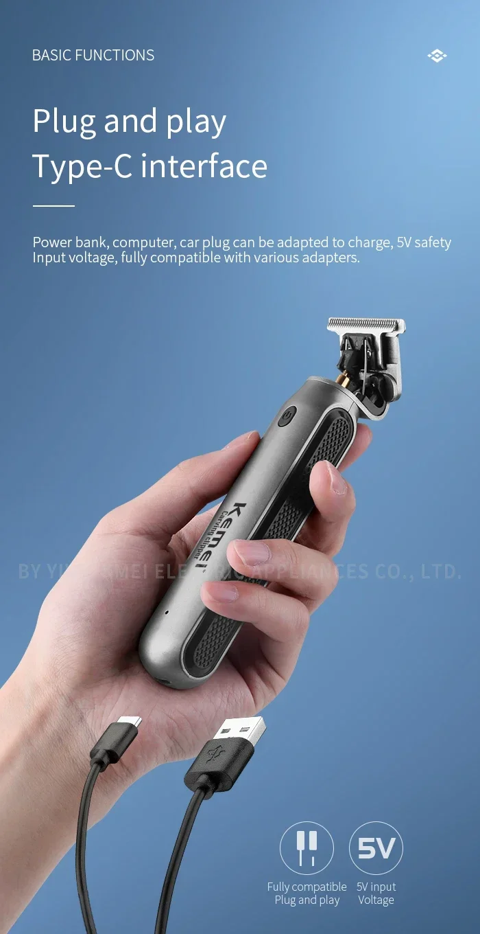 Kemei Haarschneidemaschine Km-2299 Km-1757 Km-TX10 Haarschneidemaschine Lokale Kühlung Professionelle Haarschneidemaschine 0 mm Haarschneidemaschine Set – Detail 18